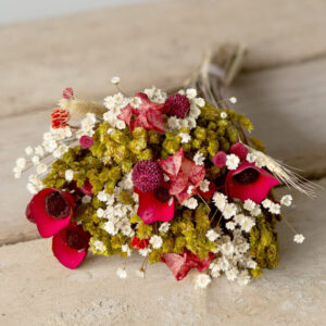 Ruby Red Dried Bouquet